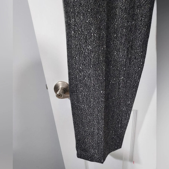 NWT Talbots Woman Sequin Black Marled Tweed Wool Blend Lined Trousers Size 18W - Picture 4 of 11
